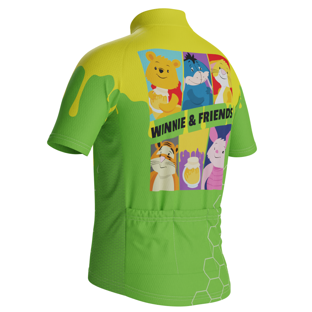 Kid's Winnie & Friends Short Sleeve Cycling Jersey