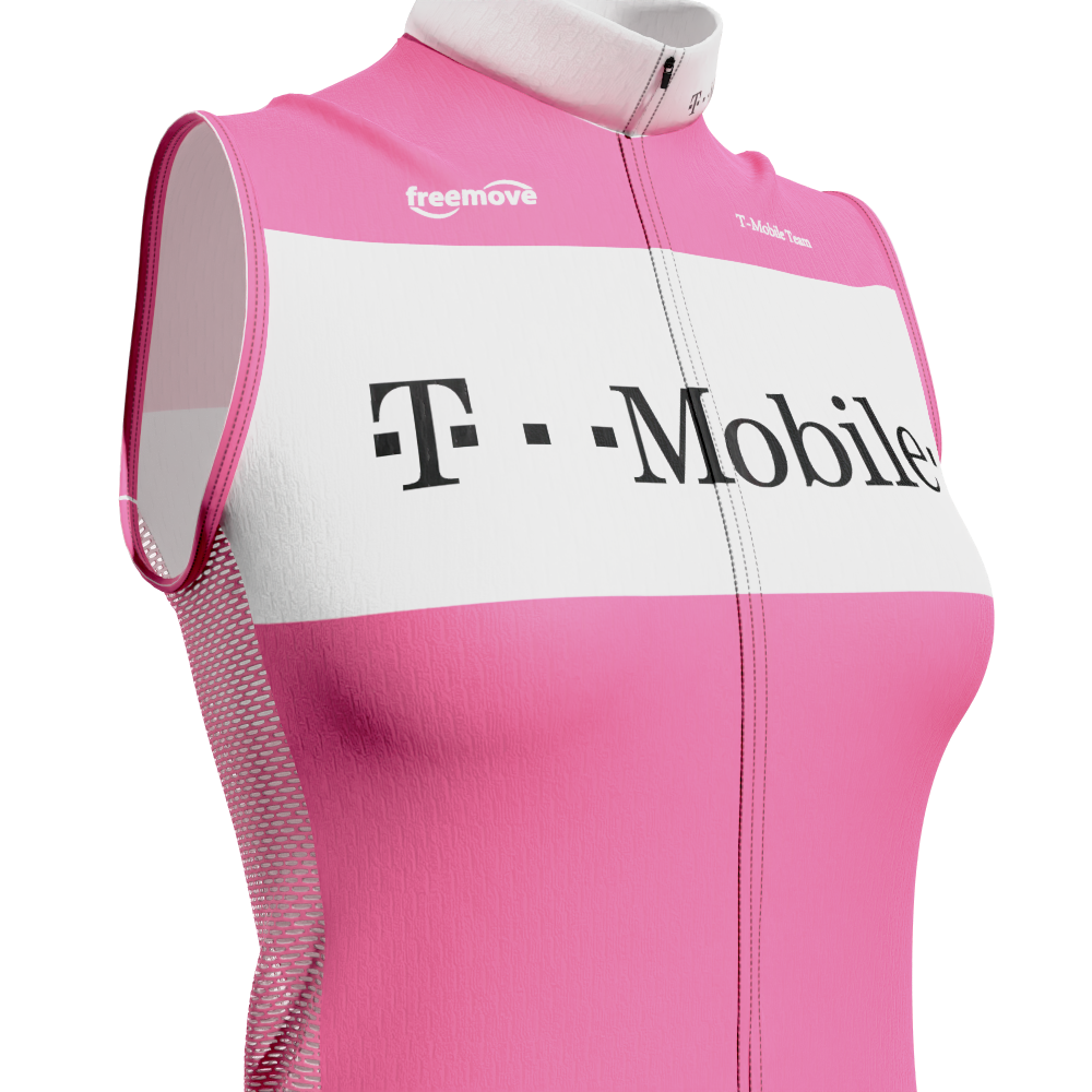 Women's Retro T-Mobile Sleeveless Cycling Jersey