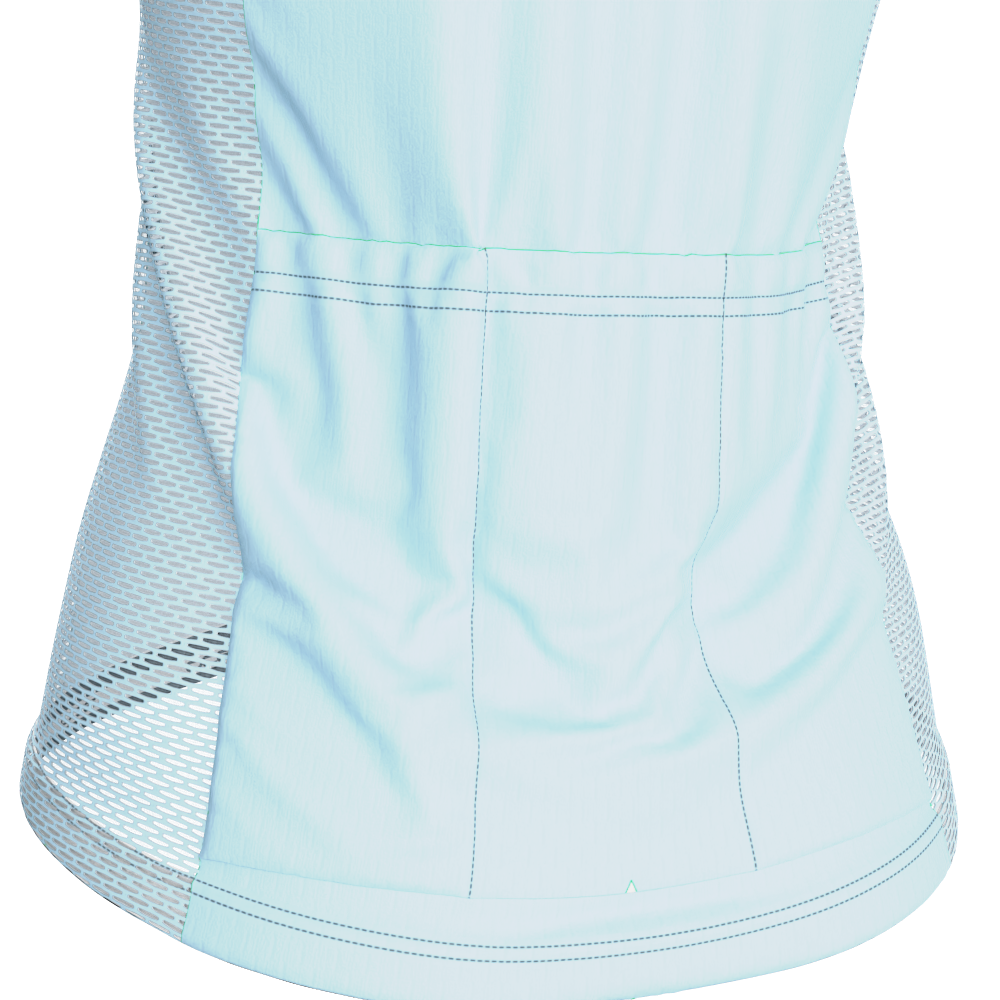 Women's Retro Bianchi Sleeveless Cycling Jersey