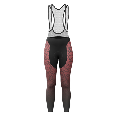 Women's Basmala Gel Padded Bib Tights Premium Breathable Cycling Gear Red