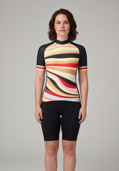 Women's Summer Waves Short Sleeve Cycling Jersey