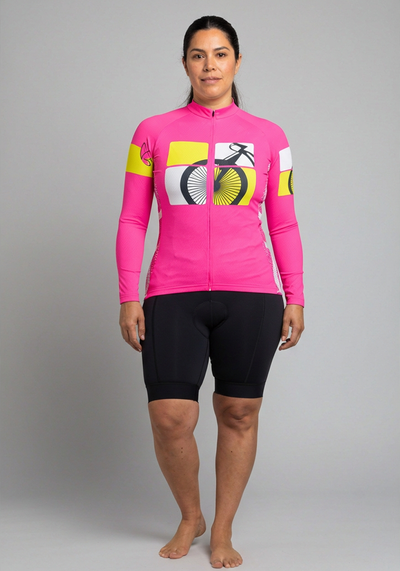 Women's Born To Ride Series 1 Long Sleeve Cycling Jersey