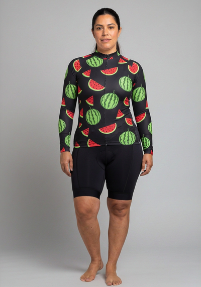 Women's Watermelon Long Sleeve Cycling Jersey