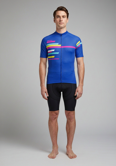 Men's Road Stripe Short Sleeve Cycling Jersey