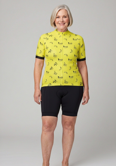Women's Must Be Bananas Short Sleeve Cycling Jersey
