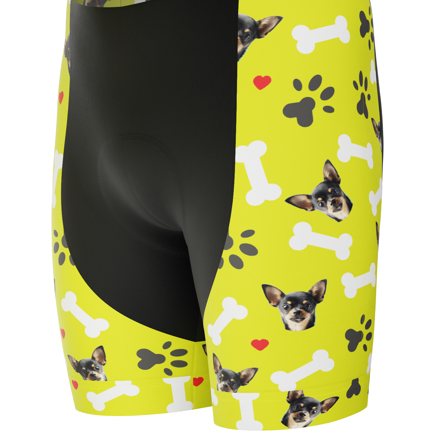 Men's Custom Pet Bones Cycling Kit Durable Personalized Gear Lime