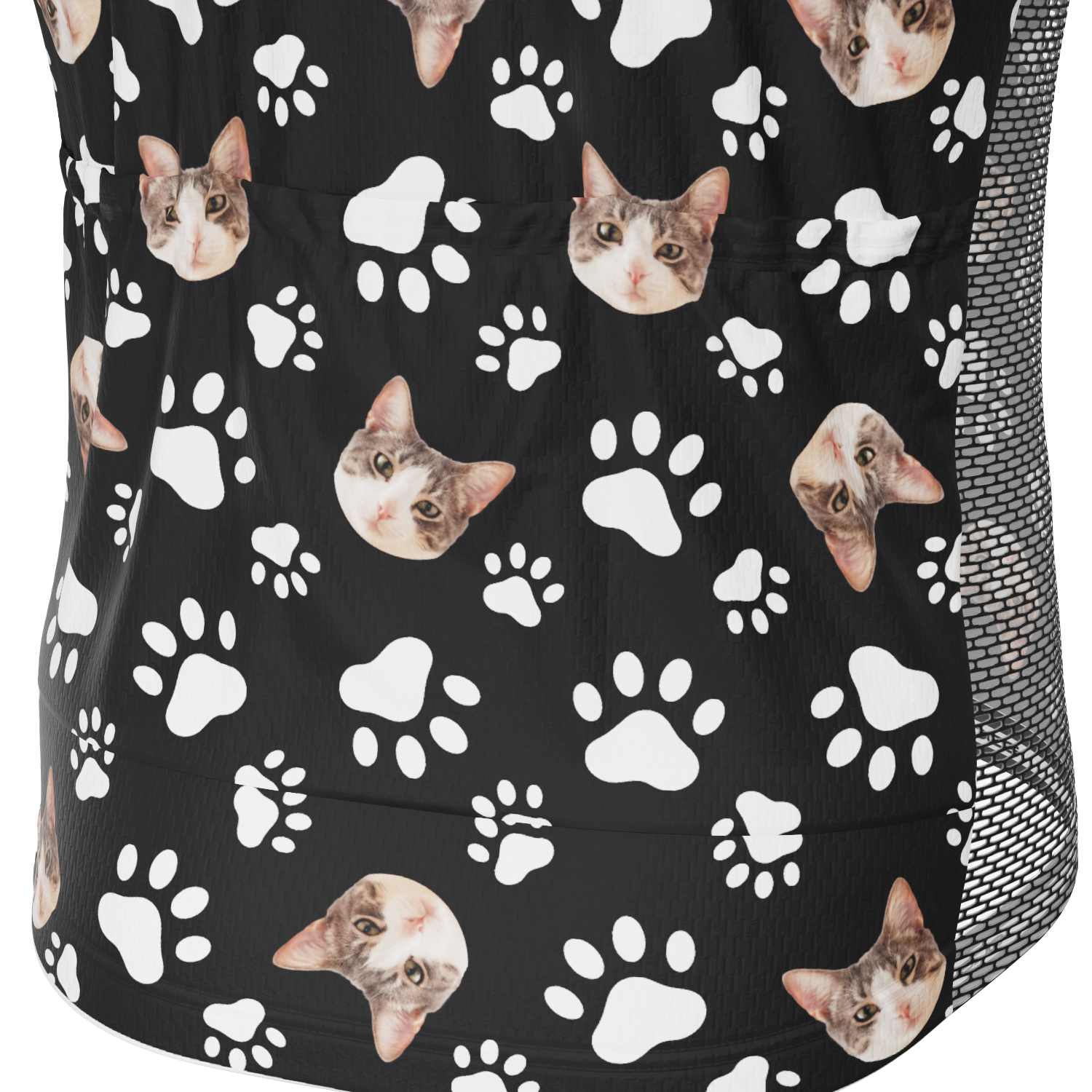 Men's Custom Pet Paws Cycling Kit Performance & Comfort Black