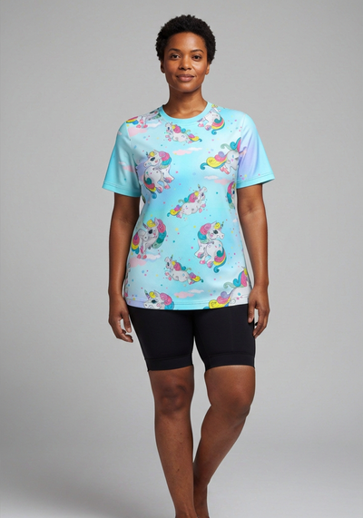 Women's Rainbow Pony Short Sleeve Running Shirt