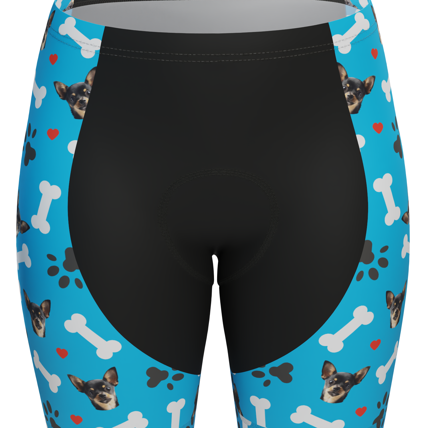 Women's Custom Pet Bones Cycling Kit Durable & Personalized Blue