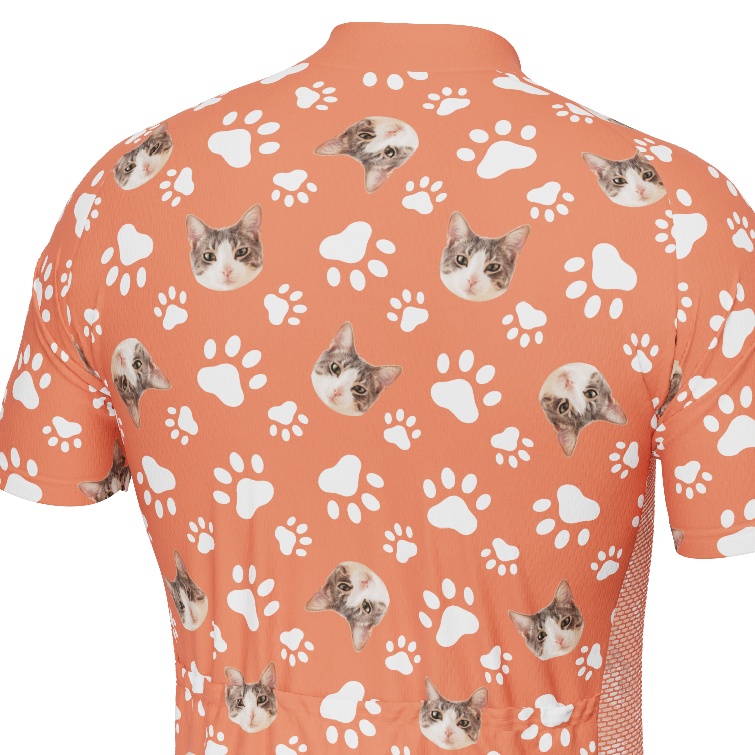 Men's Custom Pet Paws Cycling Kit Performance & Comfort Red
