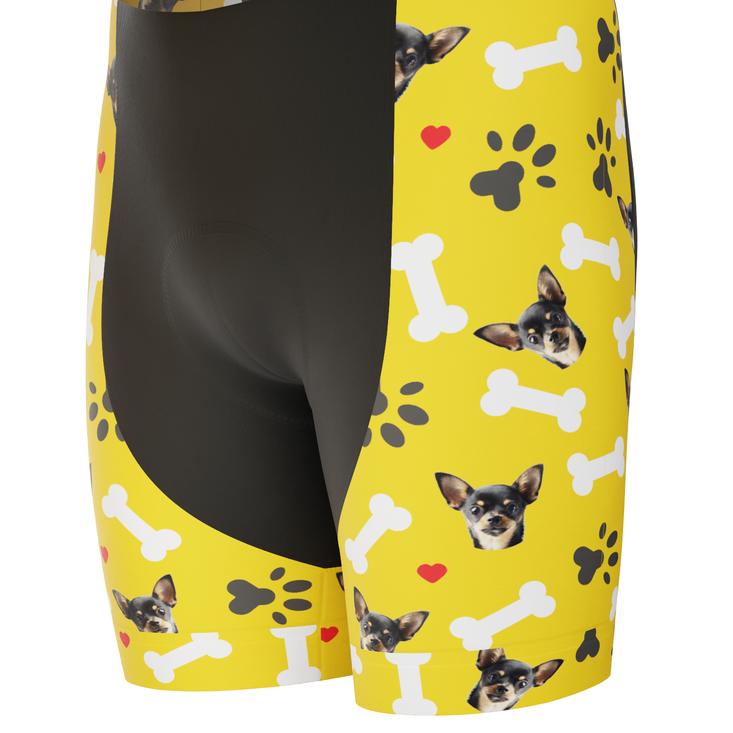 Men's Custom Pet Bones Cycling Kit Durable Personalized Gear Yellow