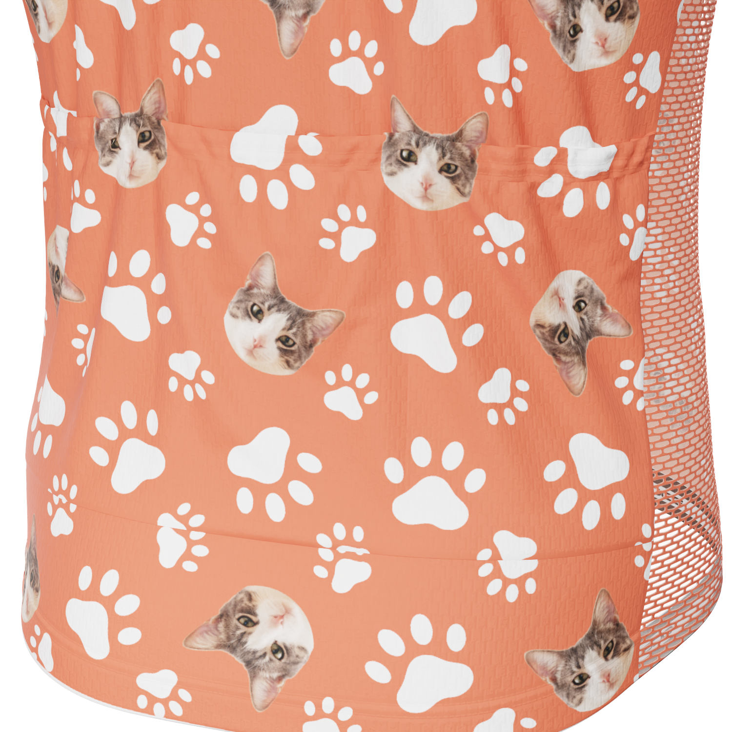 Men's Custom Pet Paws Cycling Kit Performance & Comfort Red