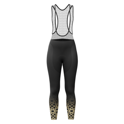 Women's Mashallah Gel Padded Cycling Bib Tights Quick-Dry Performance Black