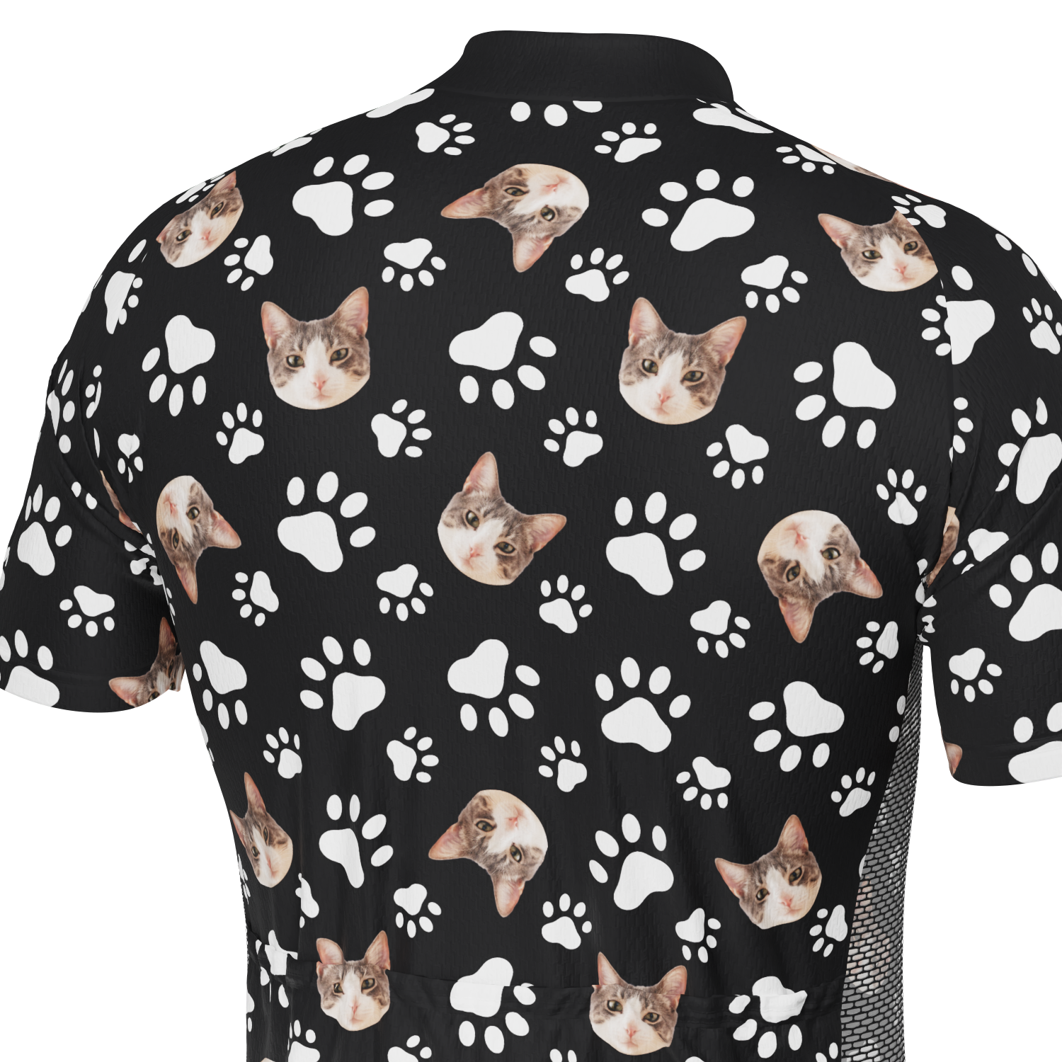 Men's Custom Pet Paws Cycling Kit Performance & Comfort Black