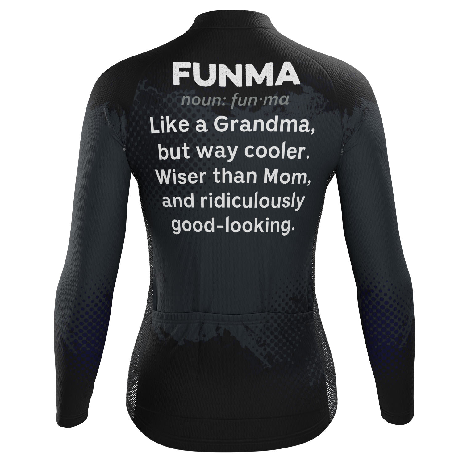 Women's Funma Long Sleeve Cycling Jersey Quick-Dry Sublime Comfort Black