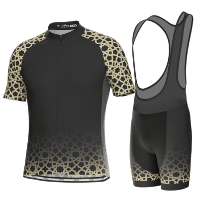 Men's Mashallah Short Sleeve Cycling Kit Quick-Dry Premium Performance Black