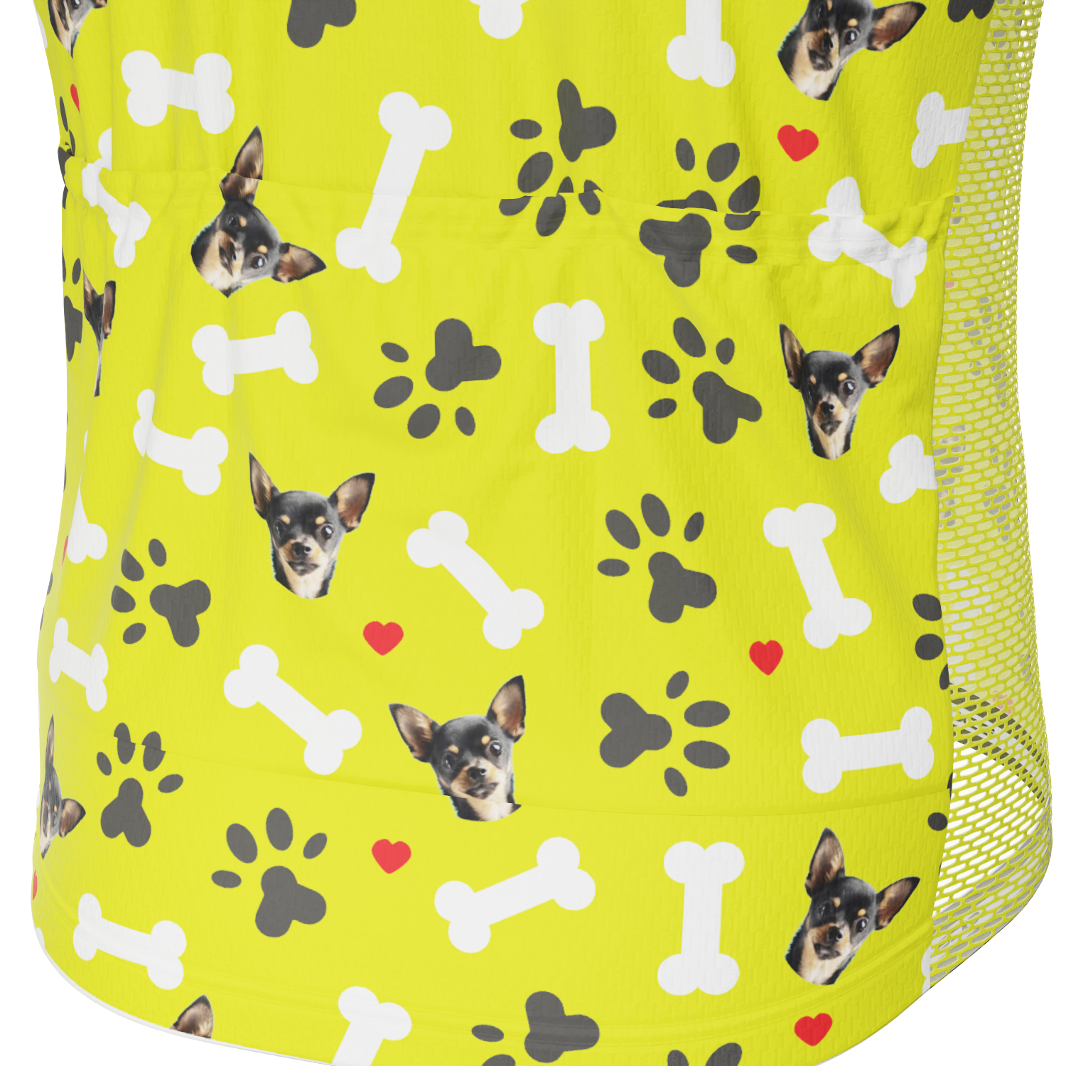 Men's Custom Pet Bones Cycling Kit Durable Personalized Gear Lime