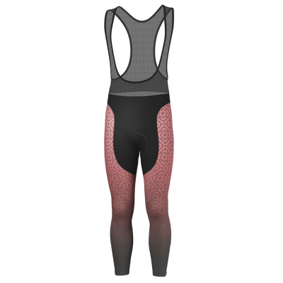 Men's Basmala Cycling Gel Padded Bib Tights Quick-Dry Custom Comfort Red