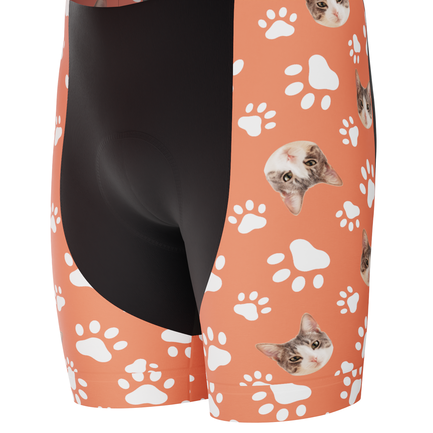 Men's Custom Pet Paws Cycling Kit Performance & Comfort Red
