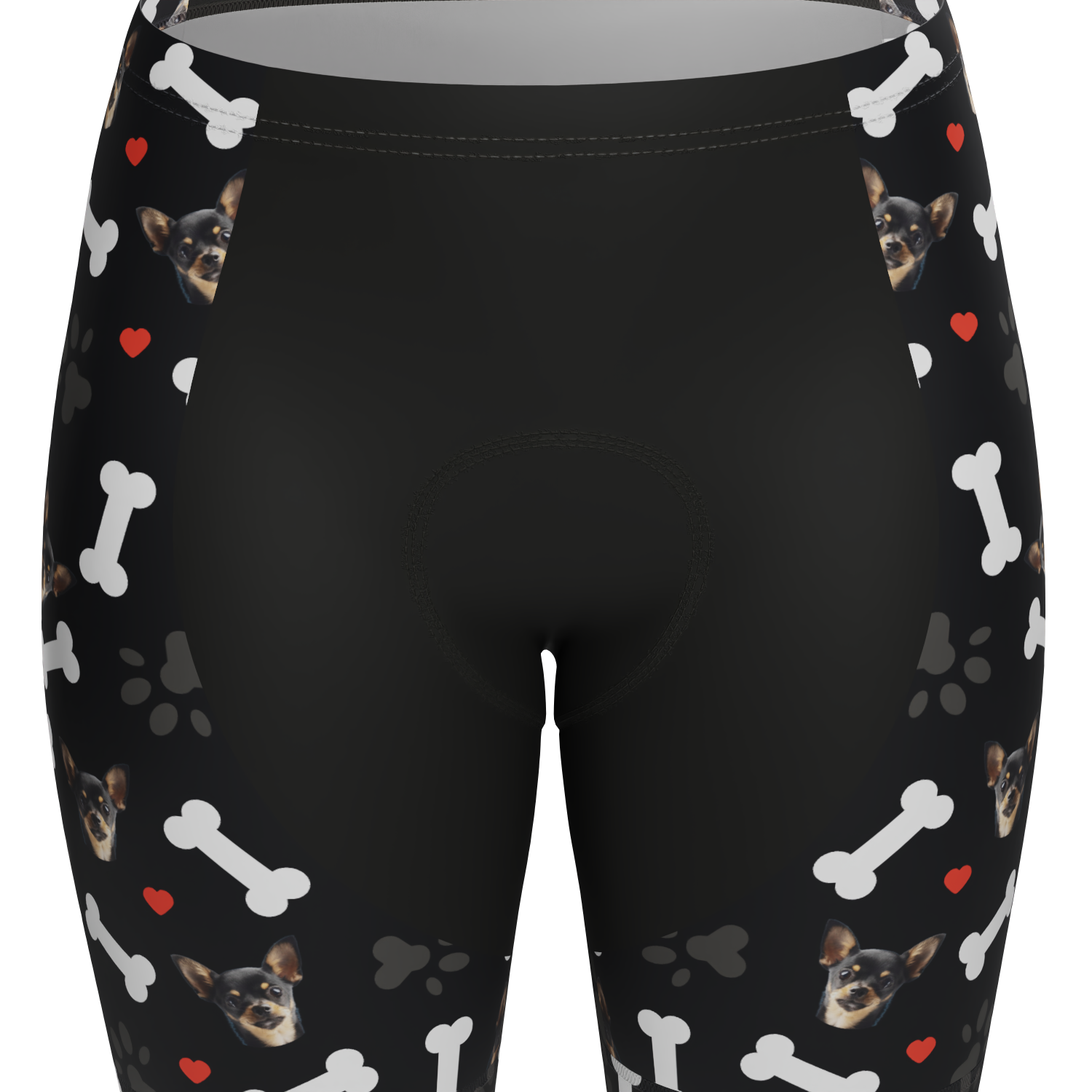 Women's Custom Pet Bones Cycling Kit Durable & Personalized Black