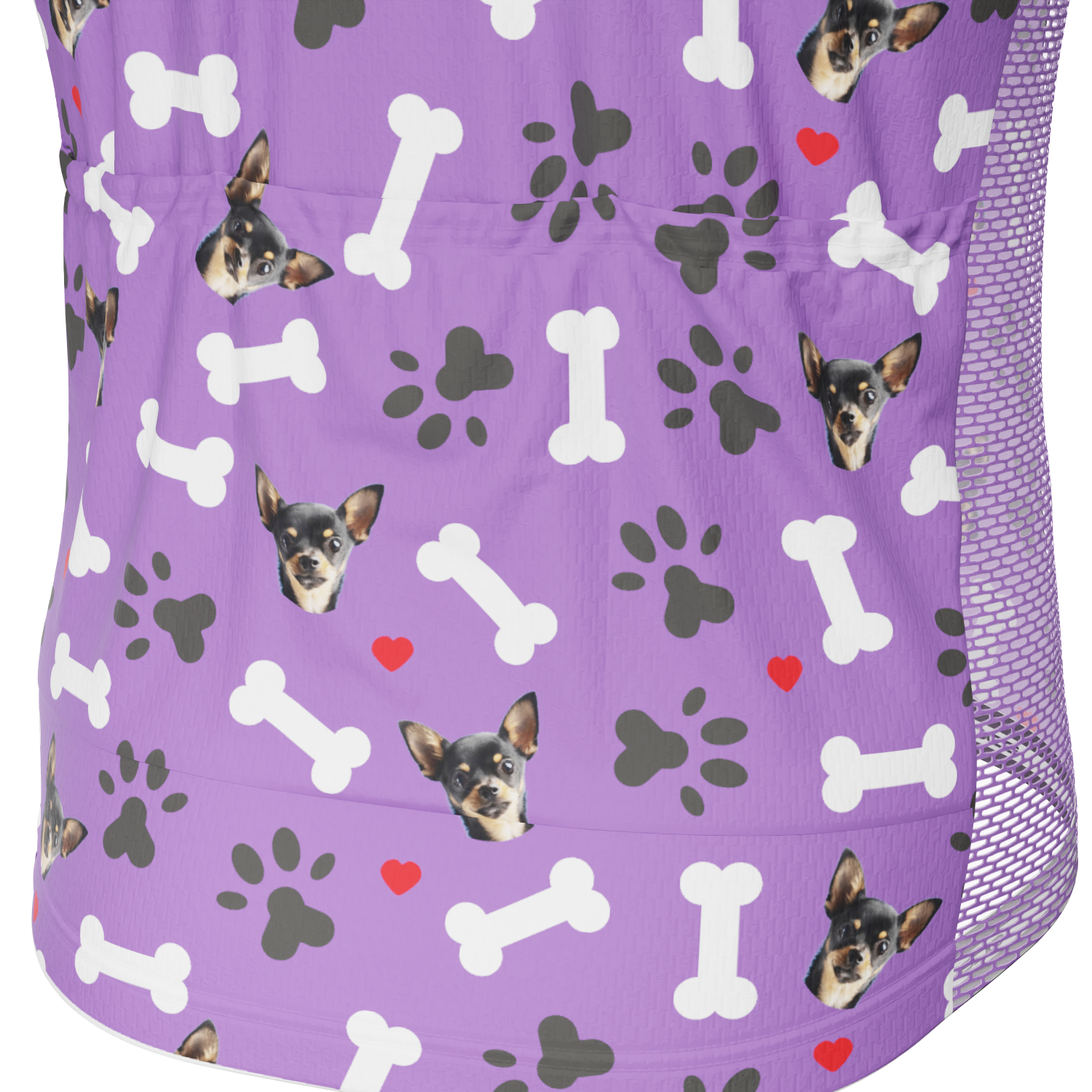 Men's Custom Pet Bones Cycling Kit Durable Personalized Gear Purple