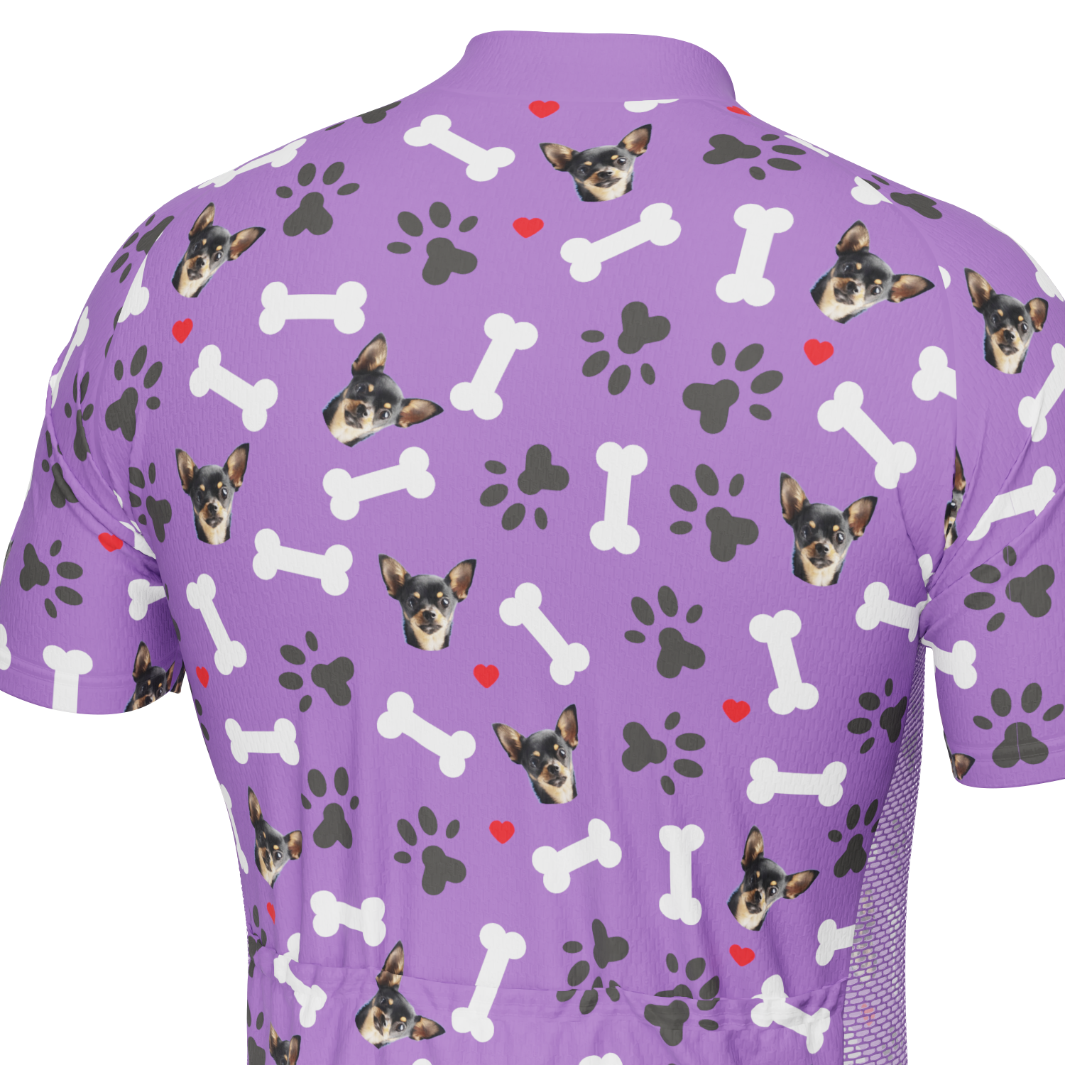 Men's Custom Pet Bones Cycling Kit Durable Personalized Gear Purple