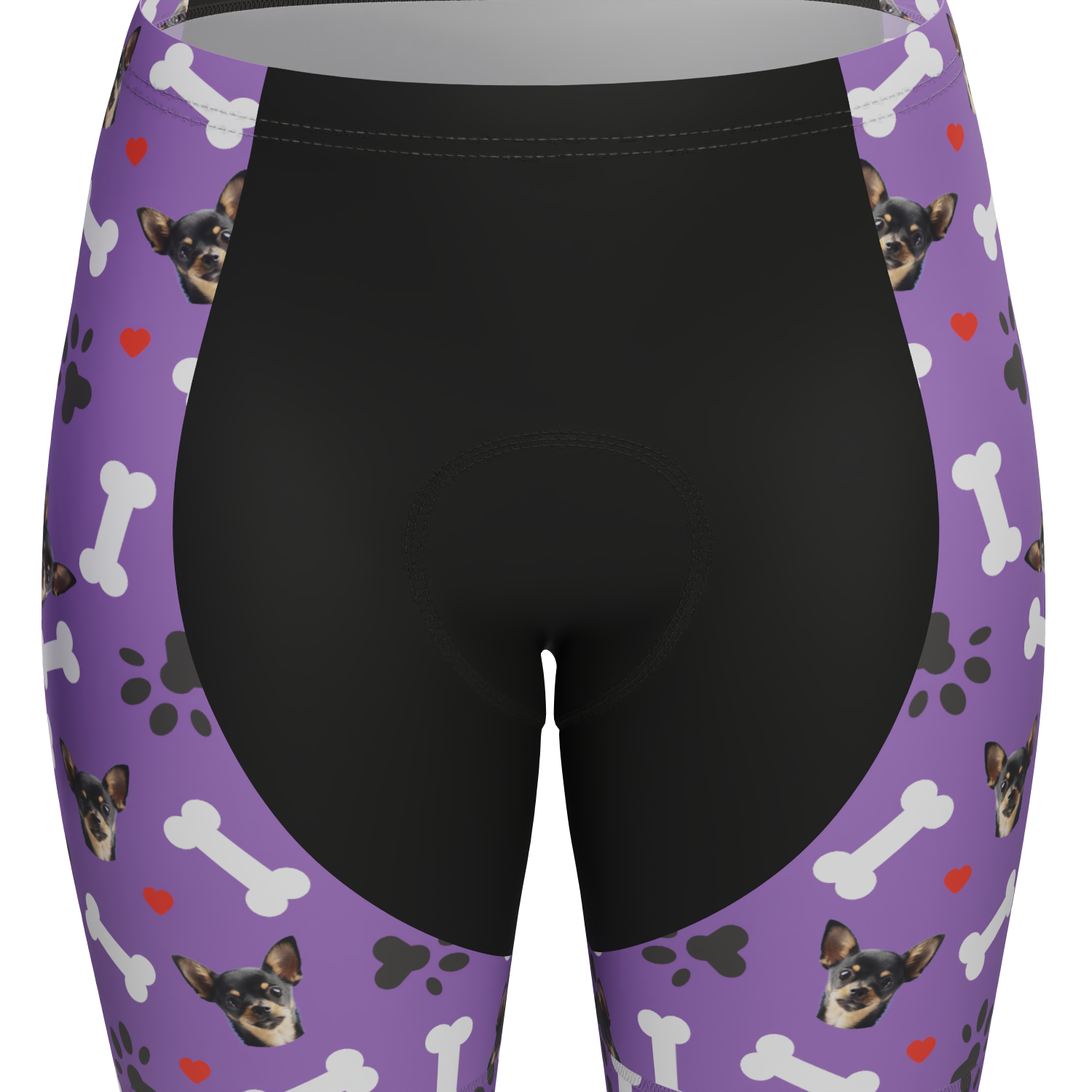 Women's Custom Pet Bones Cycling Kit Durable & Personalized Purple