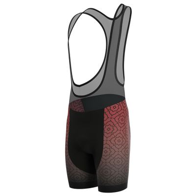 Men's Basmala Gel Padded Cycling Bib Quick Dry Customizable Comfort Red