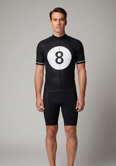 Men's Magic 8-Ball Short Sleeve Cycling Jersey