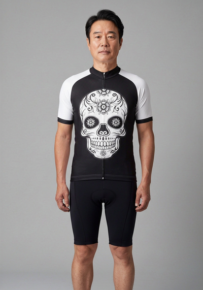 Men's Mexico Día de Muertos Short Sleeve Cycling Jersey