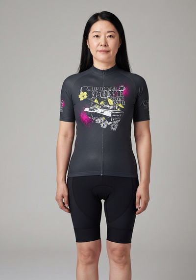 Women's Spread Love Not War Short Sleeve Cycling Jersey