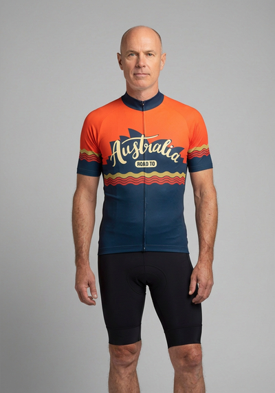 Men's Road to Australia Short Sleeve Cycling Jersey