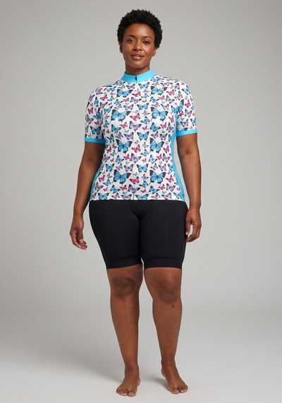 Women's Butterfly Spin Short Sleeve Cycling Jersey
