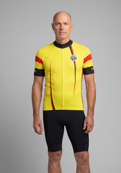 Men's World Countries Team Belgium Icon Series 1 Short Sleeve Cycling Jersey