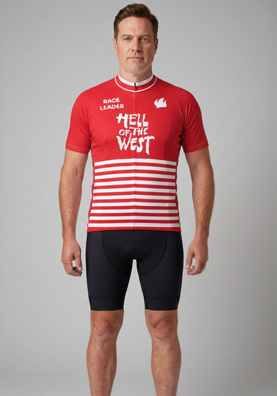 Men's Retro Hell Of The West Short Sleeve Cycling Jersey