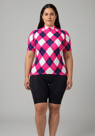 Women's Patchwork Short Sleeve Cycling Jersey