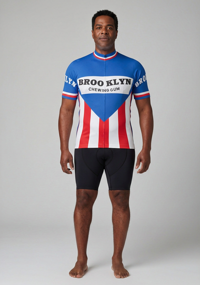 Men's Brooklyn Chewing Gum Short Sleeve Cycling Jersey
