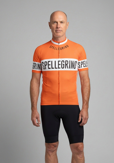 Men's Retro 1976 San Pellegrino Short Sleeve Cycling Jersey