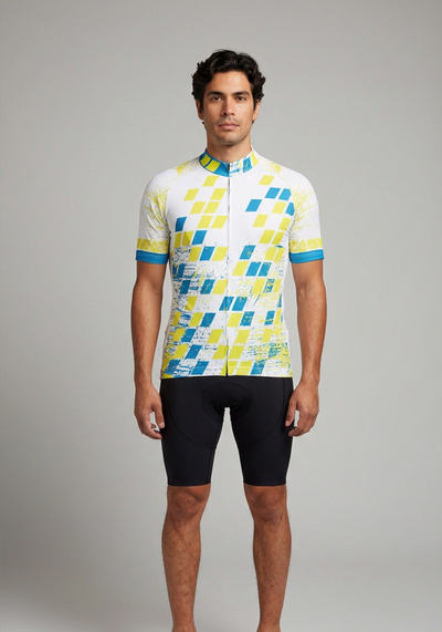 Men's Bold Graphic Short Sleeve Cycling Jersey