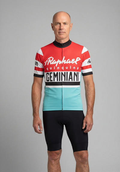 Men's St Raphael-Geminiani Retro Short Sleeve Cycling Jersey