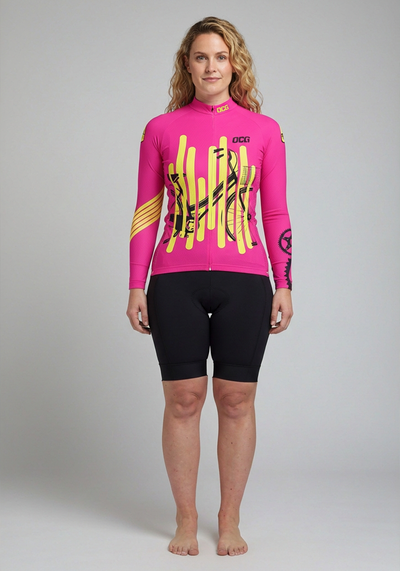 Women's Born To Ride Series 2 Long Sleeve Cycling Jersey