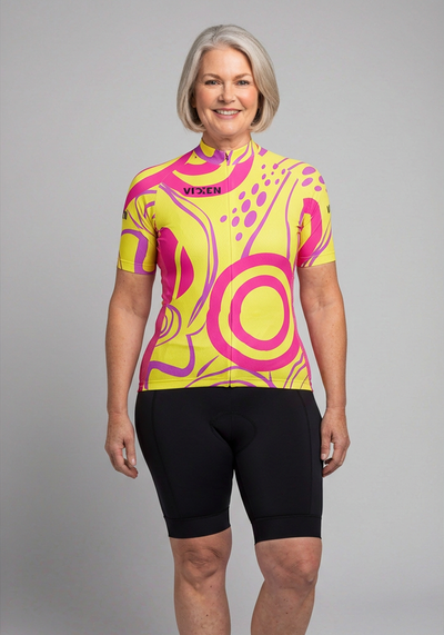 Women's Scribbles Short Sleeve Cycling Jersey