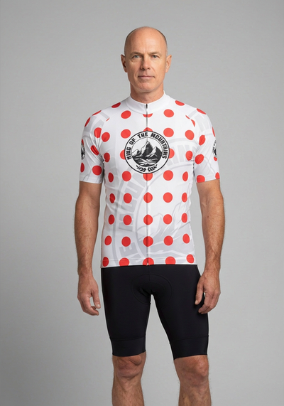 Men's Tour de France King of the Mountains Series 1 Short Sleeve Cycling Jersey