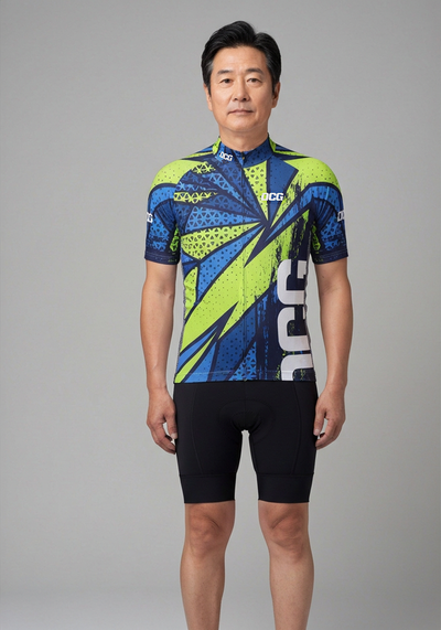 Men's Graffiti Lightning Short Sleeve Cycling Jersey
