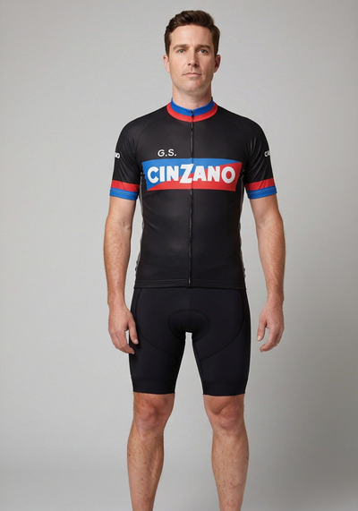 Men's Vintage Cinzano Short Sleeve Cycling Jersey