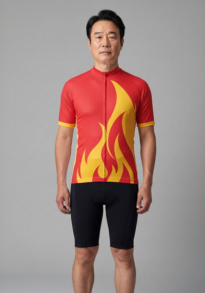 Men's Elements Fire Short Sleeve Cycling Jersey