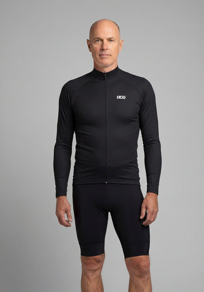Men's OCG Originals Basic Colors Long Sleeve Cycling Jersey