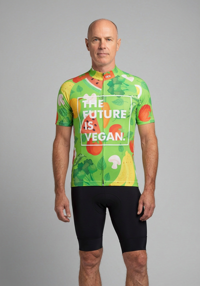 Men's The Future is Vegan Short Sleeve Cycling Jersey