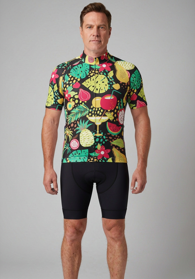 Men's Fruit Cocktail Short Sleeve Cycling Jersey