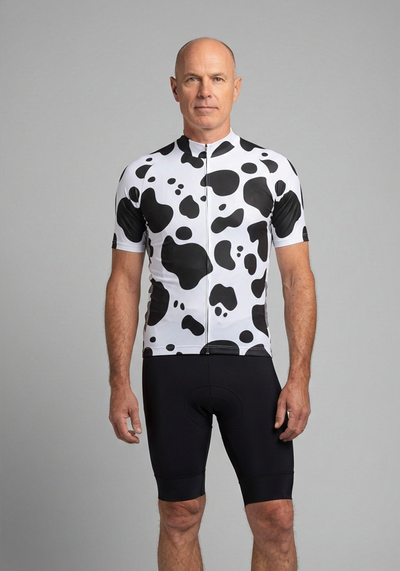 Men's Jersey Cow Short Sleeve Cycling Jersey